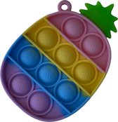 Blij Kind - Fidget - Popit - Mini - Ananas - Roze - Geel - Blauw - Paars - Sleutelhanger
