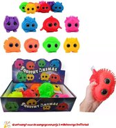 Stressbal met kraalogen - 1 exemplaar - anti stress bal - voor kinderen - voor hand
