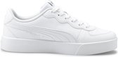 PUMA Skye Clean Dames Sneakers - Puma White-Puma White-Puma Silver - Maat 38.5