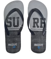 Sorprese Move – slippers – Surf grijs-zwart – maat 43 – slippers heren – teenslippers – teenslippers heren