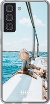 6F hoesje - geschikt voor Samsung Galaxy S21 FE -  Transparant TPU Case - Sailing #ffffff