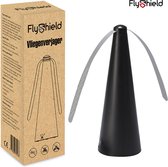 FlyShield Vliegenverjager voor op Tafel met USB - Anti Vliegen Ventilator - Vliegenvanger - Fly Fan - Vliegenwaaier - ShooAway - Zwart