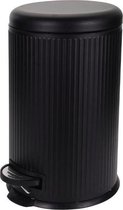 Pedal Bin Metalen Pedaalemmer - 20L - Zwart