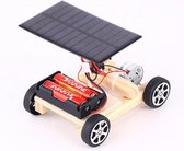 DIY solar hybrid electric vehicle wooden car toy LEGO TECHNIC STYLE / DIY zonne-hybride elektrisch voertuig houten auto speelgoed  / Jouet de voiture en bois de véhicule électrique