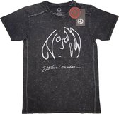 John Lennon Heren Tshirt -S- Self Portrait Zwart