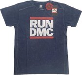 Run DMC Heren Tshirt -M- Logo Blauw