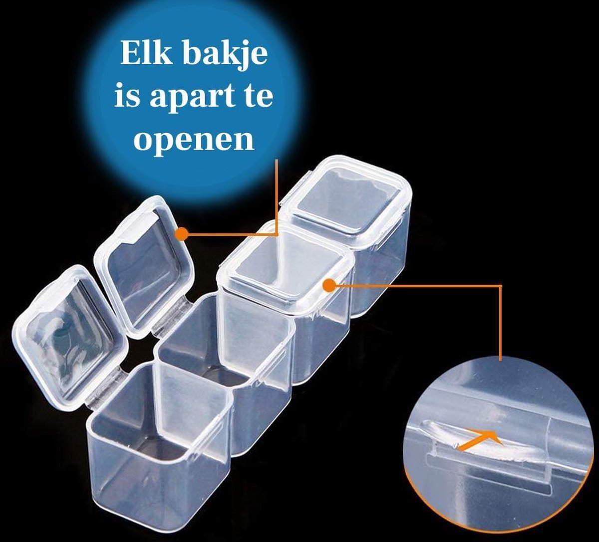 F4B Opbergdoos Diamond Painting – 56 Bakjes – Incl. Stickervel – Compact Formaat — afbeelding 8