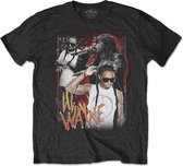 Lil Wayne Heren Tshirt -M- 90s Homage Zwart