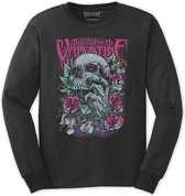 Bullet For My Valentine Longsleeve shirt -XL- Skull Red Eyes Zwart