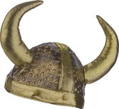 Vegaoo - Soepele Viking helm voor volwassenen - Bruin - One Size