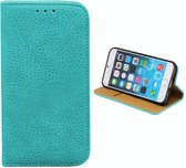 Klaphoesje - Telefoonhoesje met pashouder - Hoesje voor Apple iPhone 6/6S - Turquoise
