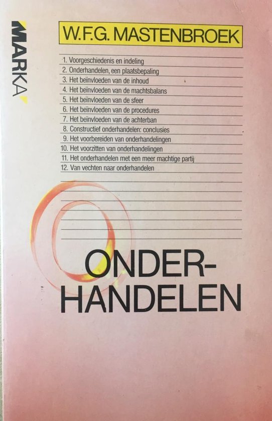 Onderhandelen - cover