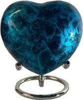 Mini urn hart Ocean blue 14287