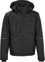 4-WORK-Cordoba wind- en waterdichte Winterparka - Werkjas - Zwartgrijs - Maat XL