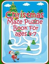 Christmas Maze Puzzle Book For ages 4-7