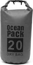 Nixnix Waterdichte Tas - Dry bag - 20L - Grijs - Ocean Pack - Dry Sack - Survival Outdoor Rugzak - Drybags - Boottas - Zeiltas