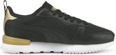 PUMA R78 Metallic Pop Dames Sneakers - Puma Black-Puma Black-Puma Team Gold - Maat 40.5