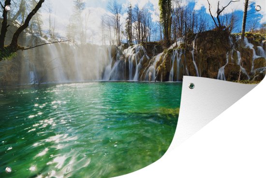 Affiche Toile Vintage Des Lacs De Plitvice Croatie - 30x40cm, Décoration Murale Salon/chambre, Haute Résistance