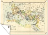 Tuin decoratie Klassieke wereldkaart Romeinse Rijk - 40x30 cm - Tuindoek - Buitenposter