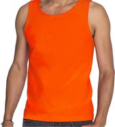 Sols Oranje tanktop / hemdje - heren - EK / WK voetbal supporter / Koningsdag - katoen - mouwloos t-shirt / tanktops / singlet M