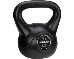 Avento Kettlebell - 16 kg - Zwart