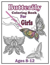 Butterfly Coloring Book For Girls 8-12