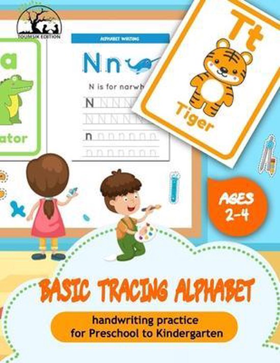 BASIC TRACING ALPHABET handwriting practice for Preschool to Kindergarten