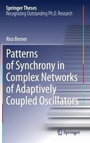 Patterns of Synchrony in Complex Networks of Adaptively Coupled Oscillators