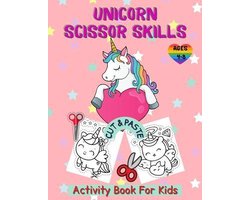 Unicorn Scissor Skills Activity Book for Kids Ages 4-8