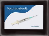 Sterkmerk - Hoesje Vaccinatiebewijs - beschermhoes vaccinatiebewijs - Covid 19 - Beschermhoesje vaccinatiebewijs Corona