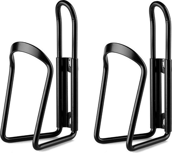 set Bidonnen met aluminium bidonhouders - bestaande uit 2x 750ml Tacx Shiva bidons met bidonhouder - Zwart — afbeelding 4
