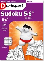 Denksport puzzelboek Sudoku 5-6* genius editie 226