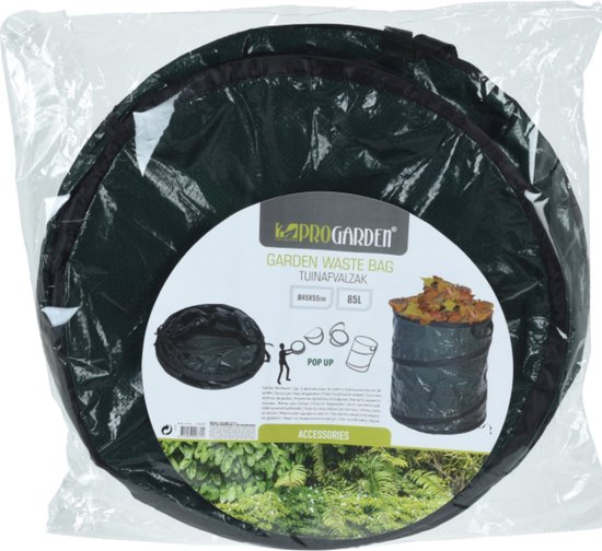 Pro Garden Tuinafvalzak Pop-up 87 Liter 49 Cm Polyetheen Groen van Pro Garden — afbeelding 3