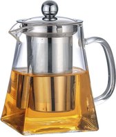 AULICA Theekan - theepot - vierkant - inox filter - 650ml