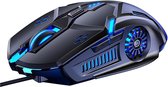 YONO Gaming Muis met RGB LED Verlichting – 3200 DPI - Geschikt voor Windows en Mac – Rechtshandig – Zwart