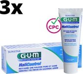 GUM HaliControl Tandpasta - 3 x 75 ml - Voordeelverpakking