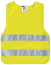toptools Veiligheidshesje - Veiligheidsvest - Kind - fluorescerend geel  veilig de weg op , zichtbaarheid in het donker