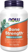 NOW Supplements, Bone Strength™ met microkristallijn hydroxyapatiet (MCHA), magnesium en vitamine C, D en K, 120 Capsules