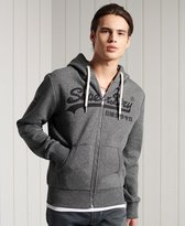 Superdry Heren Trui Vintage Logo hoodie met borduursel en rits