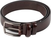 Heren Riem - Italian Design - Bruin - Vegan - Faux Leer - 125 cm - 3,5 cm Breed - Broekriem - Nette Riem - Pantalon Riem