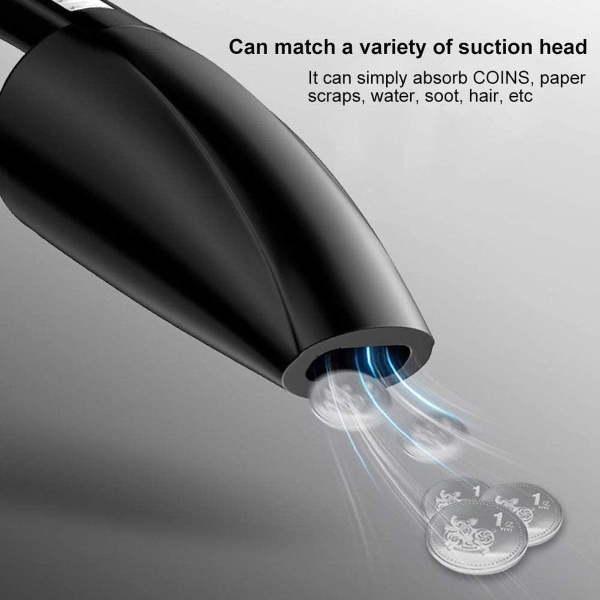 Mini Draagbare Handstofzuiger 4-in-1 Nat & Droog 120W - afbeelding 3