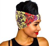 Haarband|Afrikaanse Haarband|Hoofddeksel|Afrikaans|Haarband Dames|Bandana|Stretch|Geel|Rood|Paars|Haarverzorging