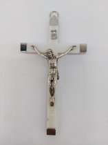 Kruishanger van de Heilige Benedictus 3 x 5 cm / Zilverkleurig / Bescherming