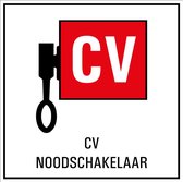 CV noodschakelaar sticker 300 x 300 mm