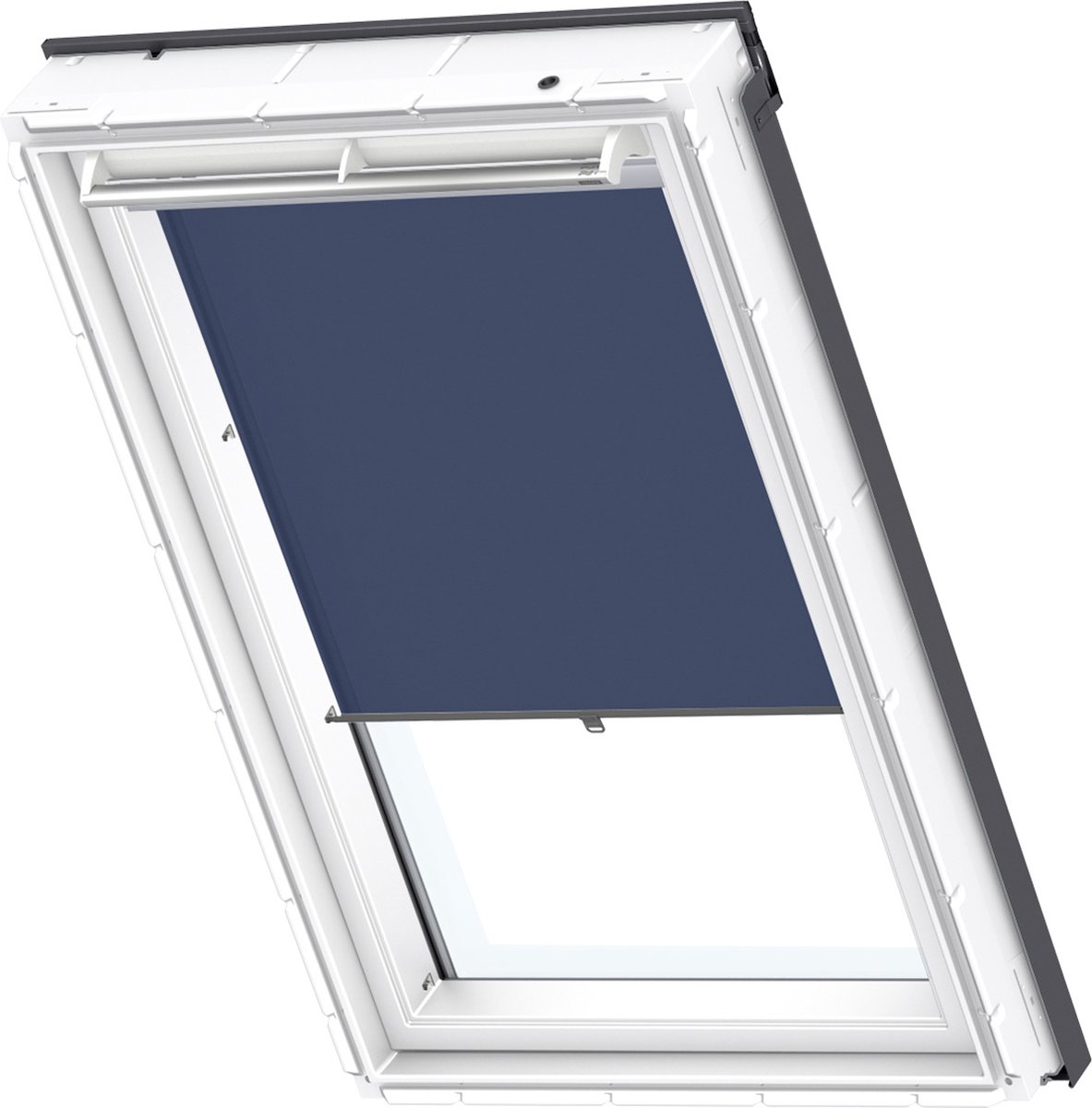 VELUX Lichtdoorlatend rolgordijn - Donkerblauw - Handbediend met haakjes - Type: RHL MK00 9050