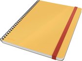 Leitz Cosy Notitieboek B5 Soft Touch Geruit - Notitieboek Hard Cover - Spiraalgebonden - Ideaal voor Thuiskantoor/Thuiswerken - Warm Geel