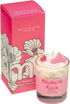 Bomb Cosmetics Geurkaars - Rhubarb Rave - met Essentiële Oliën van Neroli & Bergamot