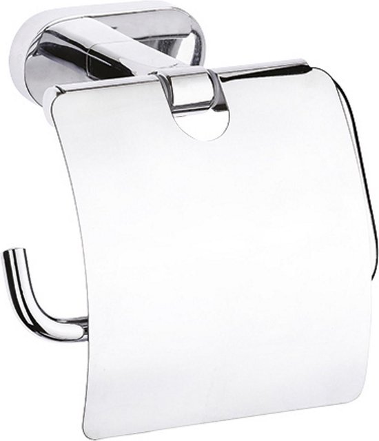 Porte Papier Toilette Boss & Wessing Hakoda Avec Couvercle Chrome