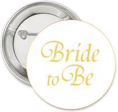 Button Bride to Be goud - vrijgezellenfeest - bride to be - button - trouwen - bruiloft