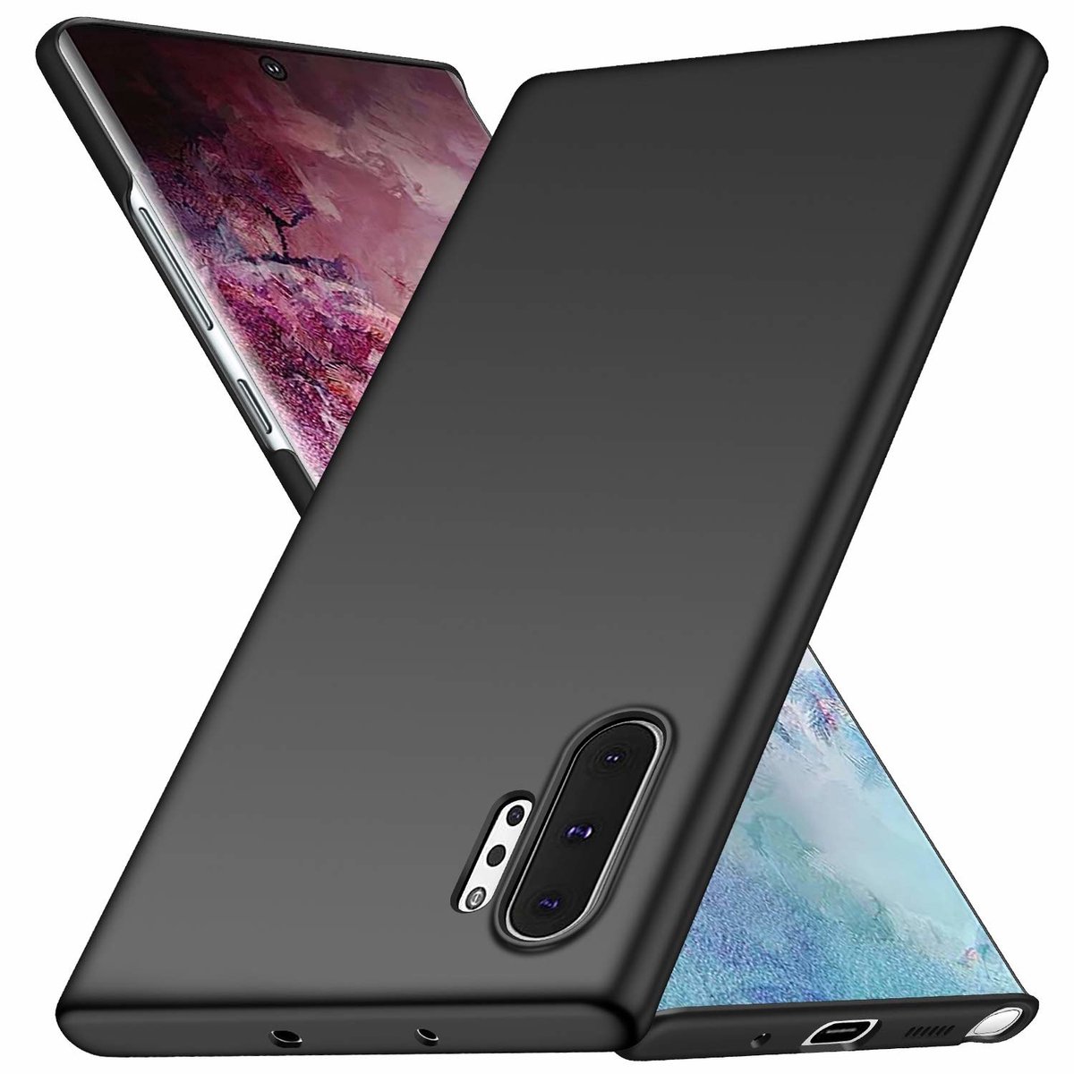 Ntech Back Cover Hoesje Geschikt Voor Samsung Galaxy Note 10 Plus Zwart